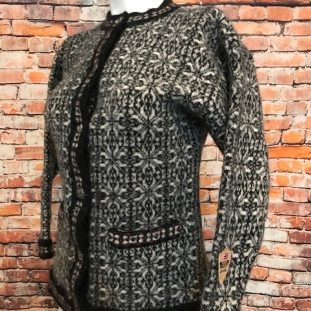Windfjord Norwegian Fair Isle Wool Cardigan